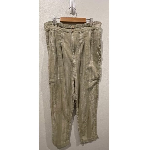 FREE PEOPLE Semi Sweet Cropped Pants Sage - Picture 5 of 8